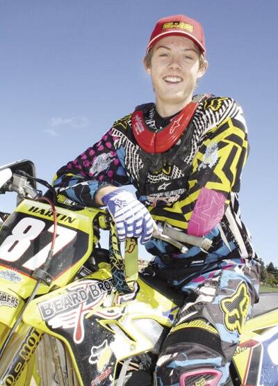 MOVING UP: Orange’s Brodie Hartin (pictured) qualified for a Pro Lites final on Saturday in the Super X Series.