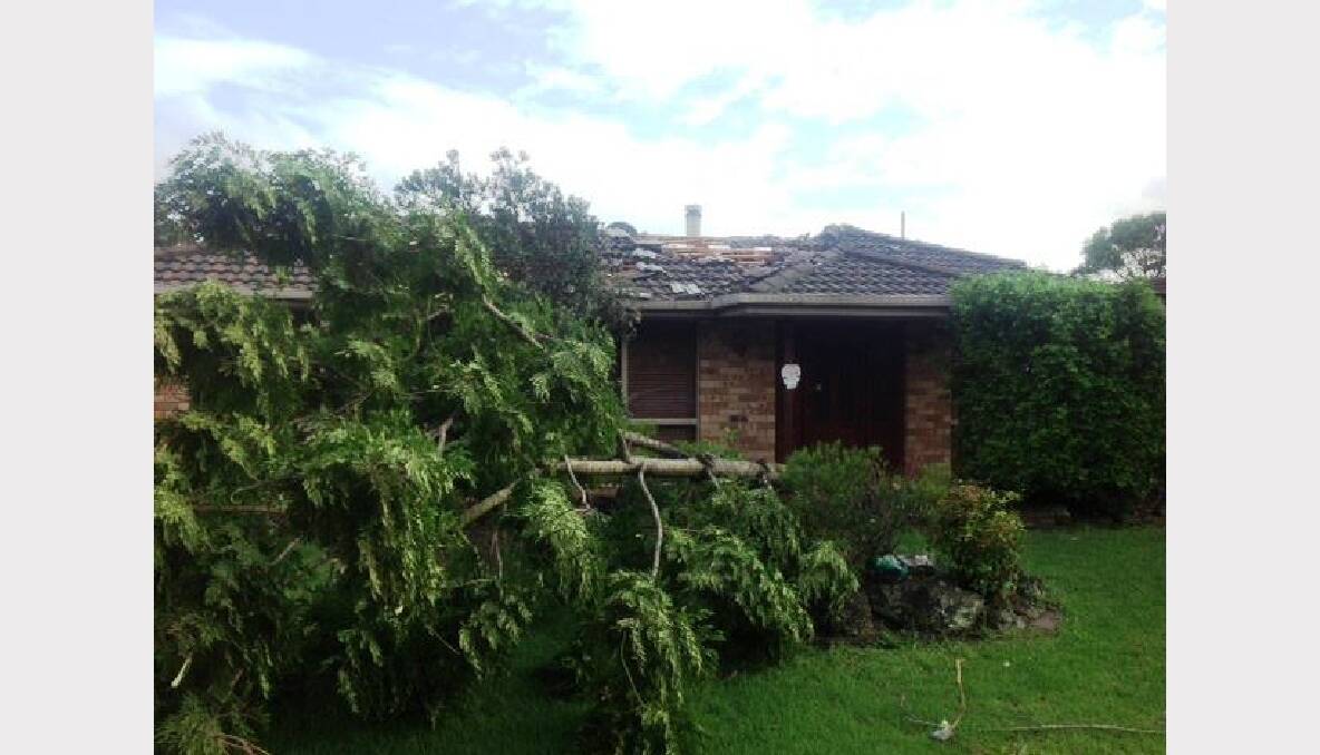 Damage to homes and businesses in Kiama, on the NSW South Coast. Photo: SES ILLAWARRA