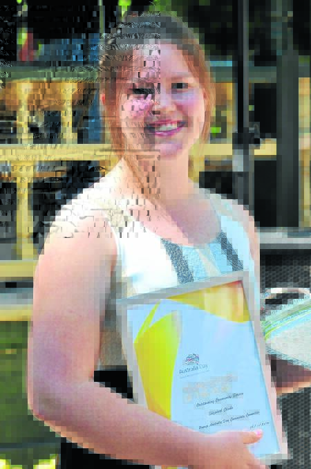 INSPIRATION: Elizabeth Clarke has been named Orange’s young citizen of the year for 2014. Photo: JUDE KEOGH