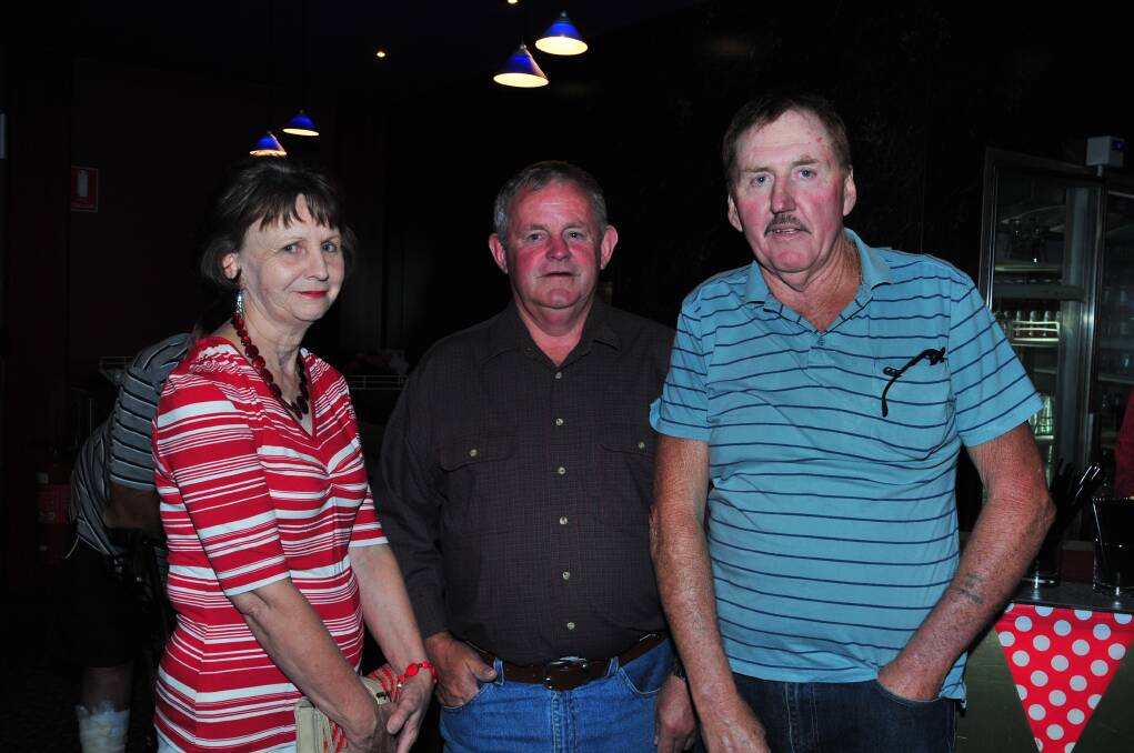 TAYLOR: Ann Barrett, Dave Thornberry and John Taylor. Photo: JUDE KEOGH
