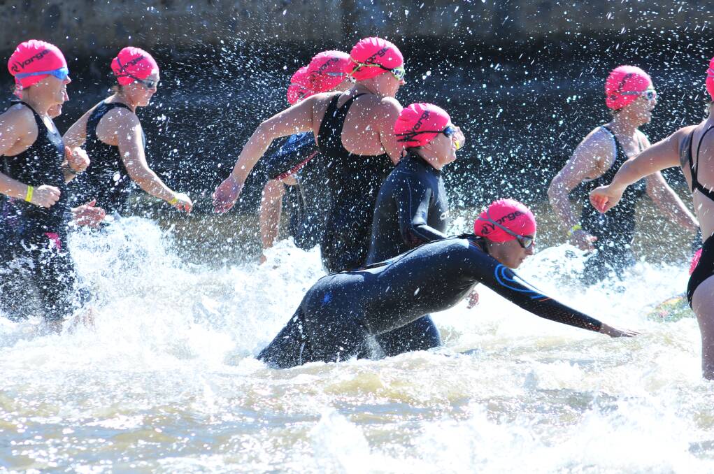 The race starts with swim leg at Lake Canobolas on Saturday. Photo: JUDE KEOGH