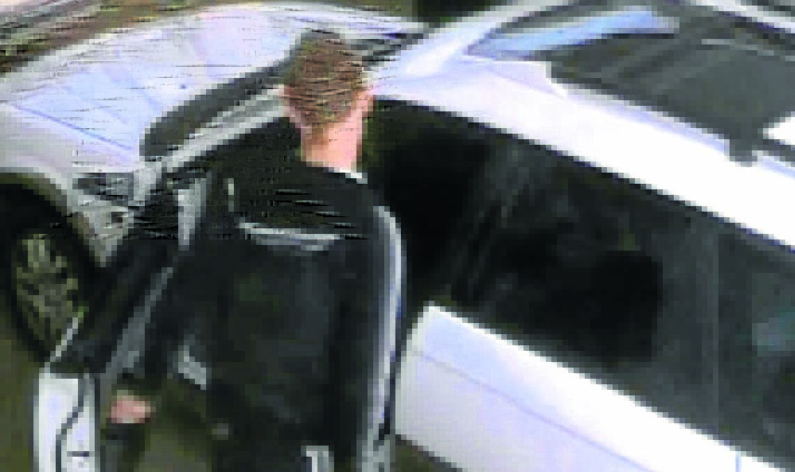 CCTV: Footage of a man police believe was involved in a shooting incident at Springside.