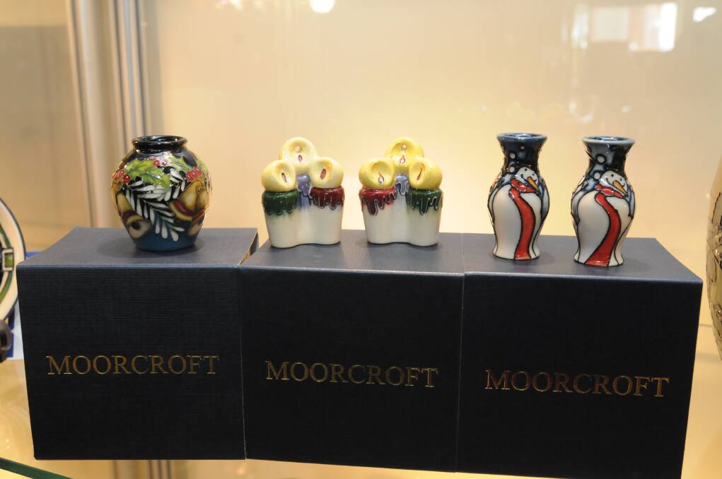 Second Chance Collectables Bells Of Holly, Statue of candles tree decorations and Time for Children Moorcroft minatures