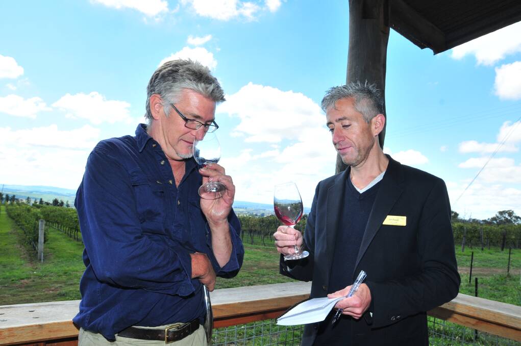 Charlie Svenson of De Salis Wines and Jon Keast of Scarlet Wines in Cornwall, South England. Photo Jude Keogh