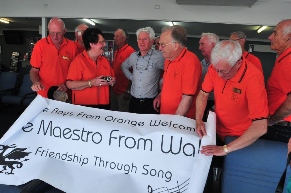 Orange Male Voice Choir Welcome Alwyn Humphreys M.B.E Photo Jude Keogh