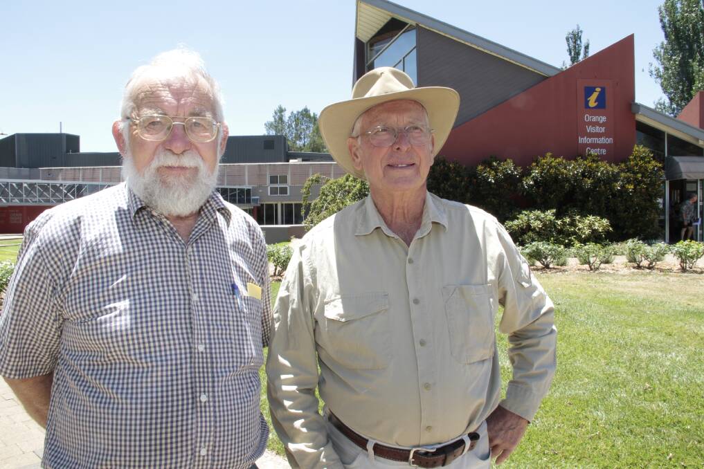 JUST THE TICKET: Orange & District Historical Society president Phil Stevenson and Kevin Laughton believe the museum admission should be kept free to make it inclusive for the whole community. Photo: JACK KEMP.