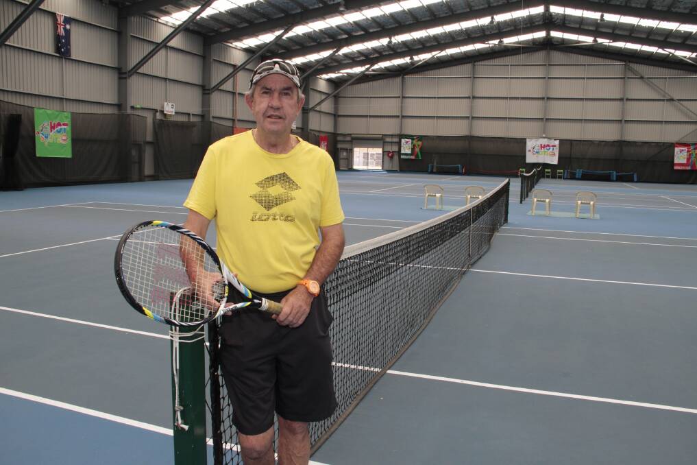 COME ON IN: Orange Indoor Tennis Centre coach Chris Besgrove is looking forward to an increase in participation numbers as the Australian summer of tennis heats up next week in Sydney then later in Melbourne for the Australian Open. Photo: JACK KEMP                                                                         0102jktennis2