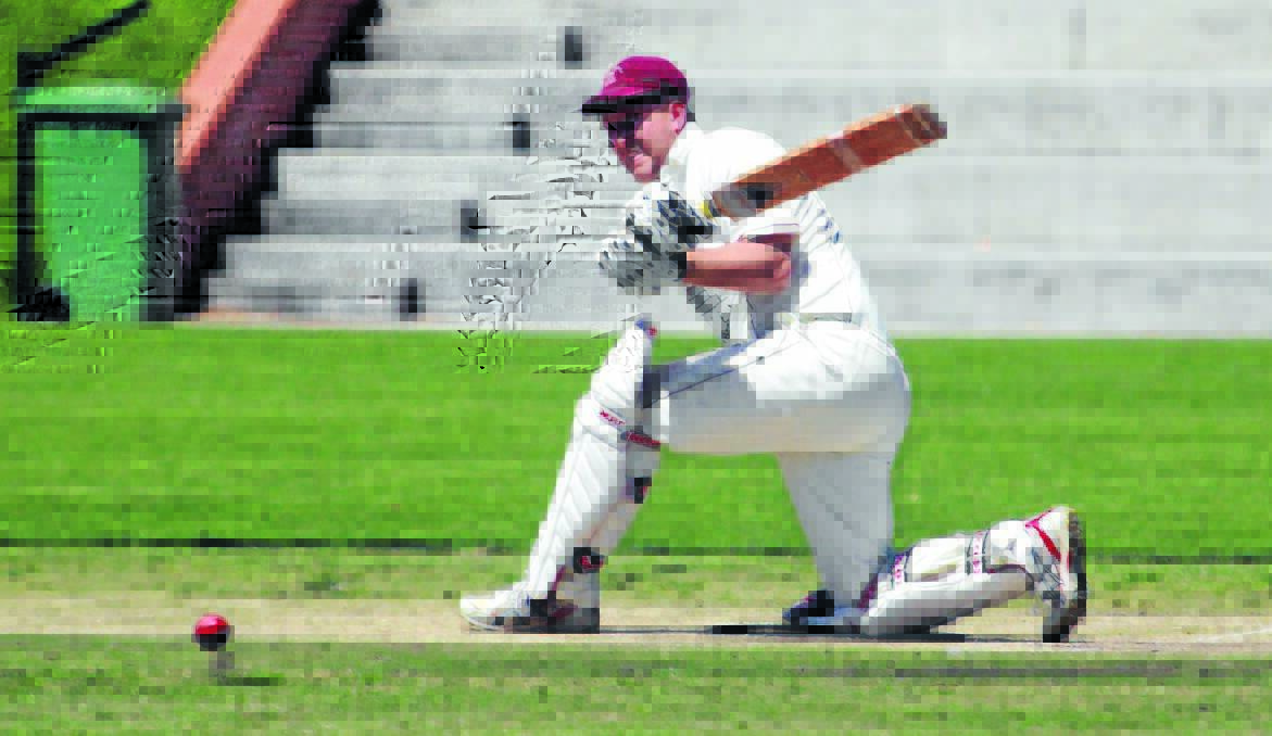 ON THE BALL: Brad Wright top scored for Cavaliers with 43 on Saturday. 							           Photo: JEFF DEATH 1110jdcricket02 